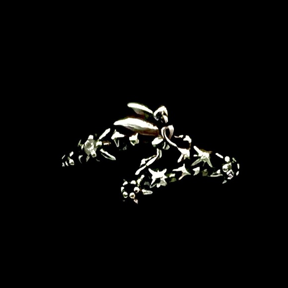Disney Inspired 🧚‍♀️Tinkerbell🧚 S925 Sterling Silver Ring In Gift Box Size 7 - Picture 3 of 7